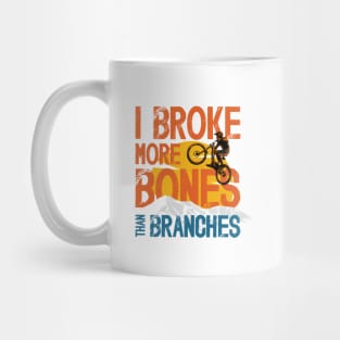 Mountain biking through the woods Mug